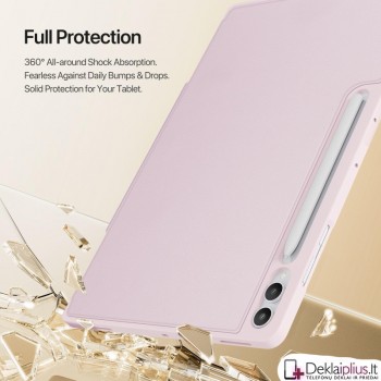 Dux Ducis Vers Series dėklas turintis 4 padėčių stovą - rausvas (Samsung Tab S8 Ultra /Tab S9 Ultra (x910-x916/Tab S10 Ultra SM-X920-X926B/S11 Ultra 14.6 (X930/X936/X920)